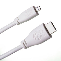Raspberry Pi Official Micro HDMI to Standard HDMI Cable (1M) – Premium HDMI cable -Robocraze