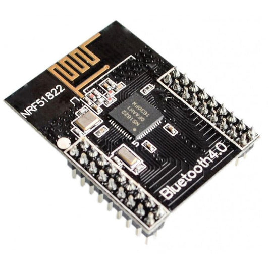 NRF51822 BLE4 2.4GHz Bluetooth 4.0 Module - NRF51822 BLE 4.0 Module with 2.4GHz wireless connectivity. -Robocraze