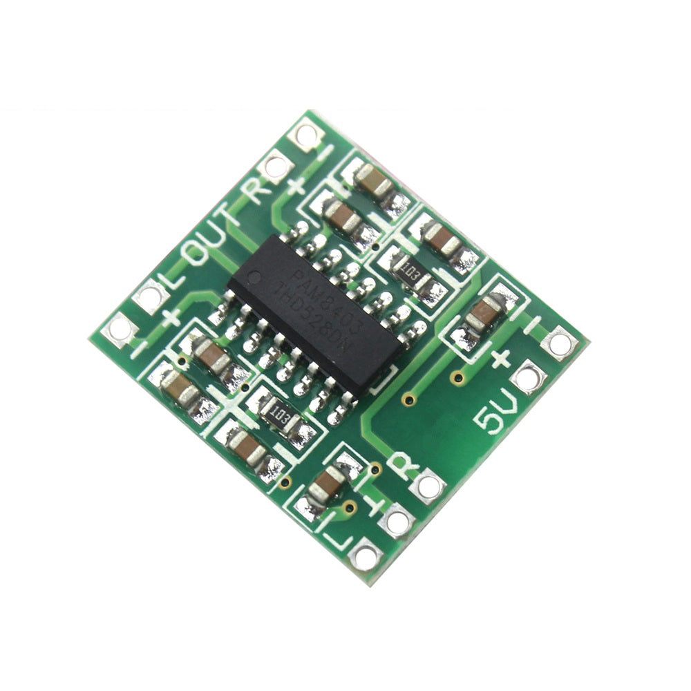 PAM8403 Digital Power Amplifier – Mini PAM8403 amplifier for efficient audio amplification. -Amplifier Board -Robocraze