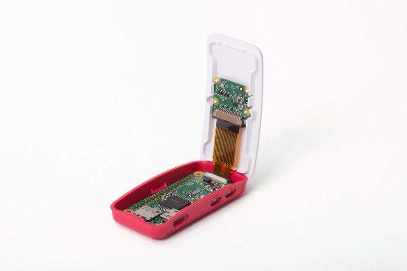 Raspberry Pi Zero WH + Zero W-WH Enclosure Kit – Protective case & camera cable -Robocraze