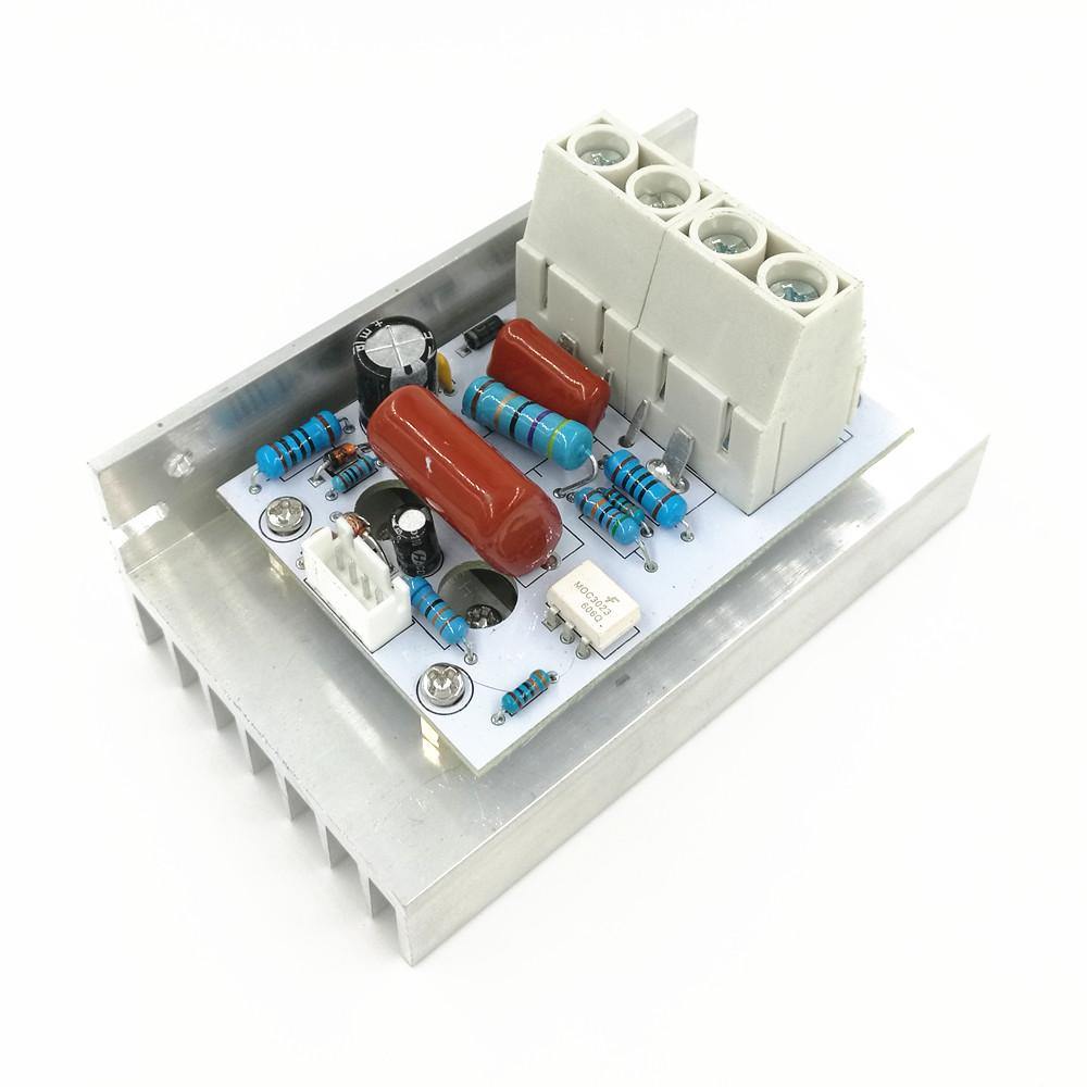 AC 220V 10000W 80A Digital Control SCR Electronic Voltage Regulator 10-220V Speed Control Dimmer Thermostat + Digital Meter(6.8)-Robocraze