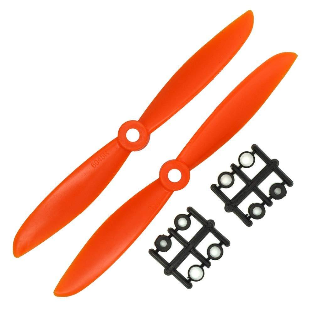 1 Pair Quadcopter 1045 Carbon Fiber CW CCW Drone Propeller for DJI F450 10x4.5 Orange -Robocraze