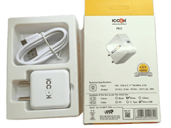 3.6A 5V White Adapter - Micro USB – High-power Micro USB adapter for stable charging.-Power Adapter -Robocraze