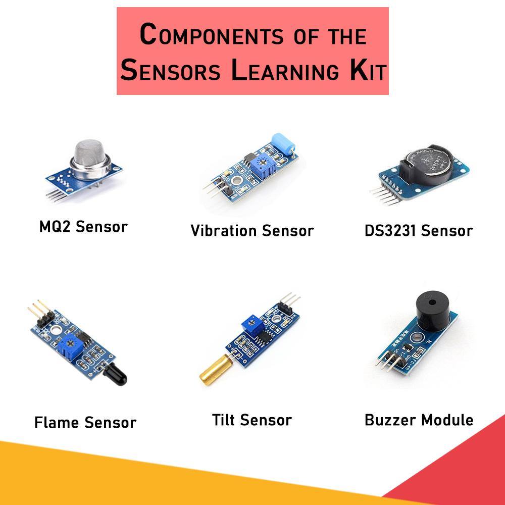 24 in 1 Sensors DIY Learning Kit – Arduino sensor kit with 24 modules for electronics & IoT. -DIY Sensor Kit -Robocraze