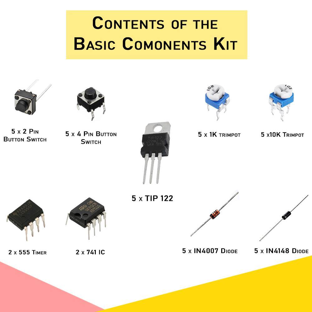 Basic Component Kit for Projects-Robocraze