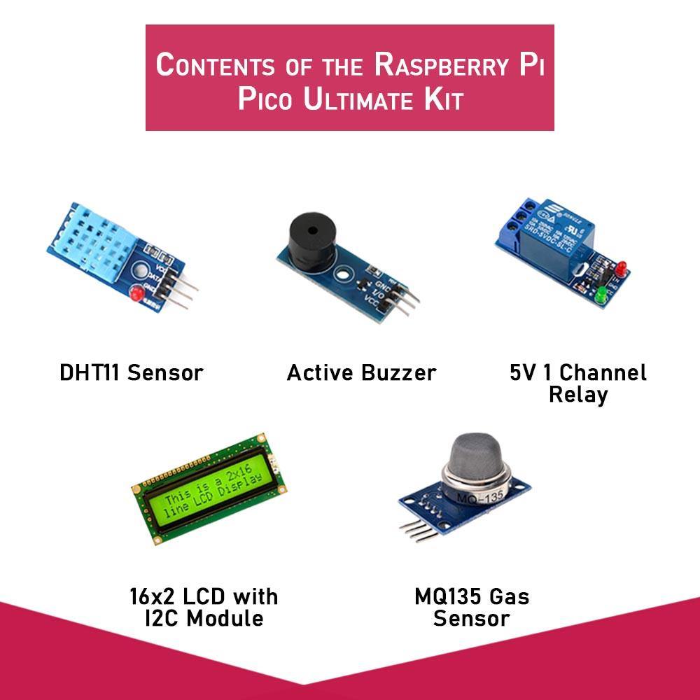 Raspberry Pi Pico Ultimate Kit with Manual-Robocraze