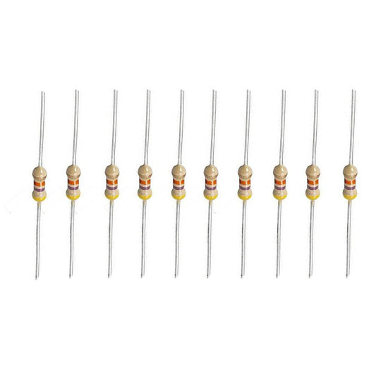 47k Ohm Resistor (10PC) – Reliable resistors for circuits. -Basic Components -Robocraze