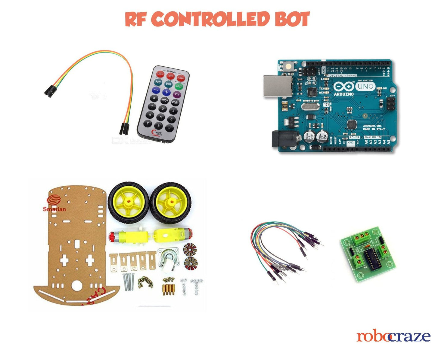RF controlled BOT-Robocraze