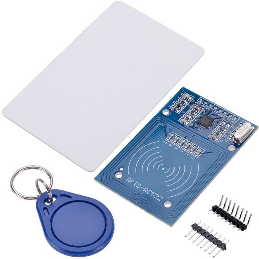 RC522 RFID 13.56MHZ Reader Writer Module - RC522 RFID Module 13.56MHz for contactless card reading & writing. -Robocraze