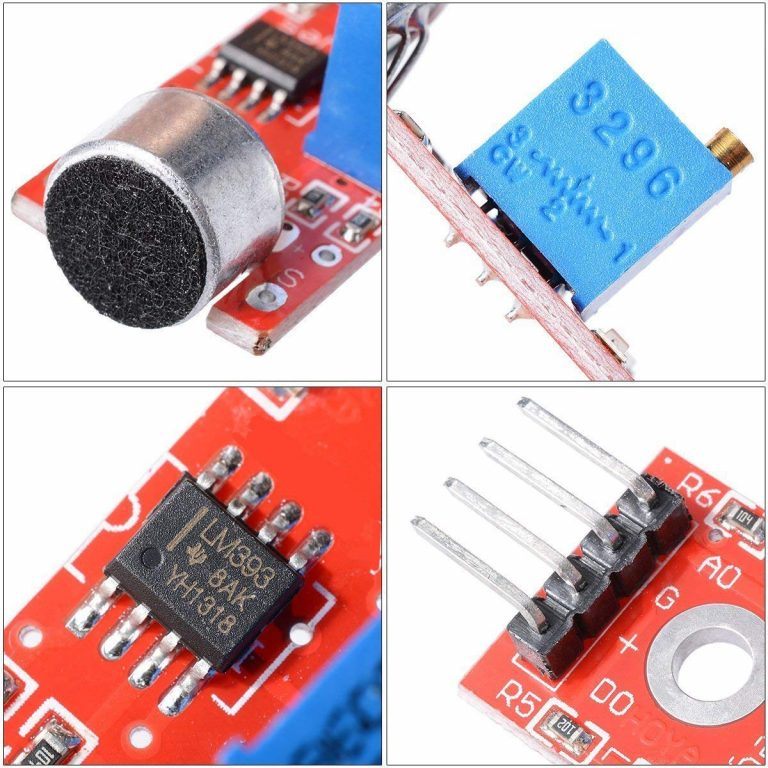 Sound Sensor Module - Detects audio levels for smart applications. -Sound Sensor -Robocraze