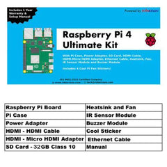 Raspberry Pi4 8GB Model B Ultimate Kit – Feature-packed Pi4 8GB kit with sensors -Robocraze