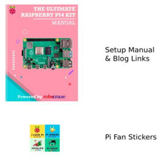 Raspberry Pi4 Ultimate Kit – Kit includes Pi4, case, power adapter, fan, SD cards, sensors & more. -Robocraze