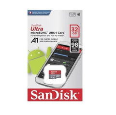 SanDisk 32GB Micro SD-SDHC Card – Essential Raspberry Pi SD card for OS & file storage. -Robocraze