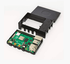 Raspberry Pi 4 Premium Black Case-Robocraze