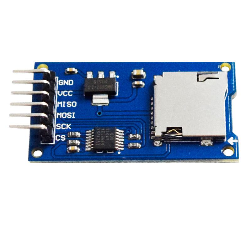 SD Card Module – Expandable Raspberry Pi SD card reader for additional memory. -Robocraze