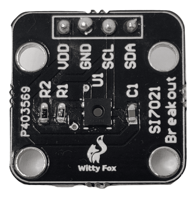Witty Fox SI7021 Sensor – Breakout board for accurate temp & humidity sensing. -Robocraze