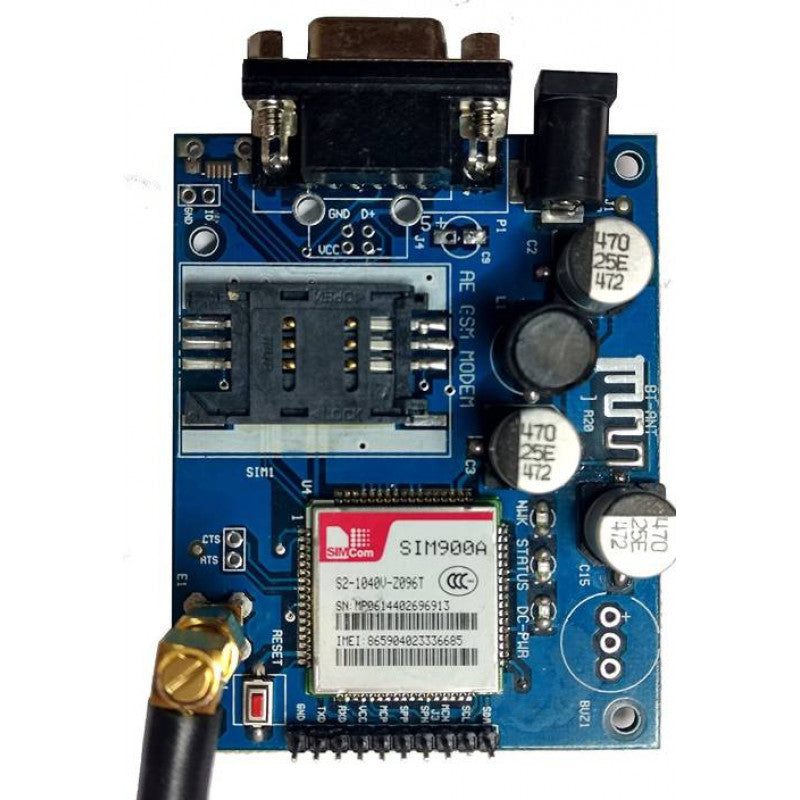 SIM900A GSM GPRS Module with RS232 Interface and SMA Antenna-Robocraze