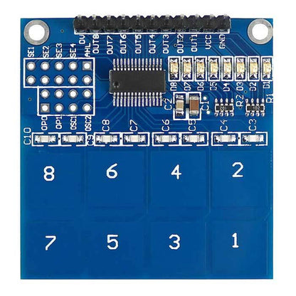 TTP226 8-Channel Capacitive Touch Pad Sensor-Robocraze