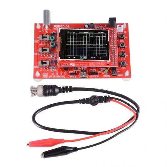 DSO138 DIY 2.4" Digital Oscilloscope Kit – Compact oscilloscope for circuit testing.-Oscilloscope -Robocraze