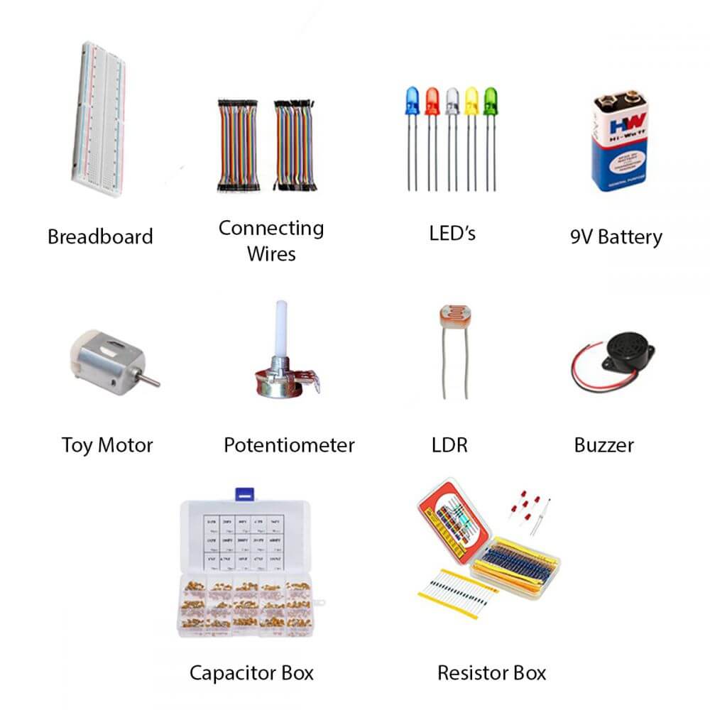 UNO 21-in-1 Starter Kit compatible with Arduino-Robocraze