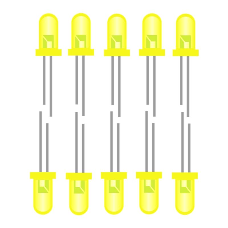 Yellow LED (10mm, DIP Type)