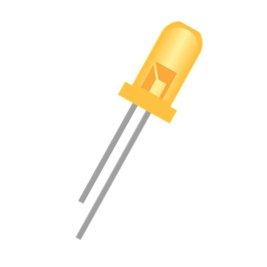 3mm Orange LED (Pack of 10) – Reliable LED for indicator & DIY projects - Electronic Components - Robocraze