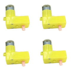 60 RPM L-Shaped Single Shaft BO Gear Motor, efficient for precise robotic movements – Robot Motors - Robocraze