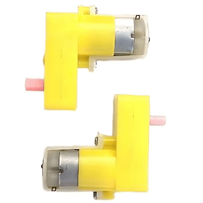 60 RPM L-Shaped Single Shaft BO Gear Motor (2 pcs), reliable for robotic arms & smart cars – Robot Motors - Robocraze