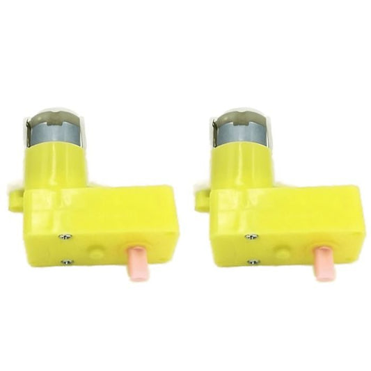 60 RPM L-Shaped Single Shaft BO Gear Motor (2 pcs), reliable for robotic arms & smart cars – Robot Motors - Robocraze