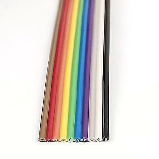 Ribbon Cable - 10 Wire 1 Meter – Flat cable for flexible circuit connections. Electronic Components - Robocraze