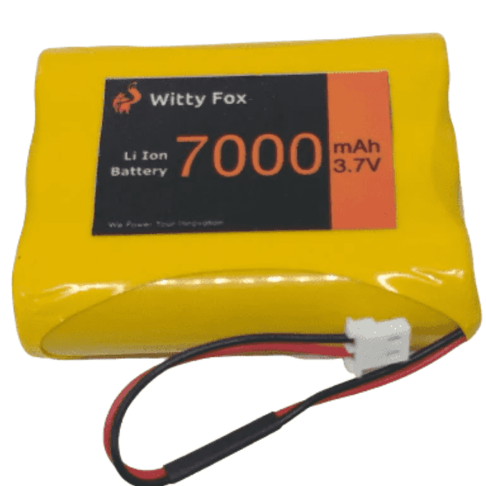 Witty Fox 3.7V 7000mAh Li-ion Battery – Reliable battery for robotics. -Lithium Battery -Robocraze