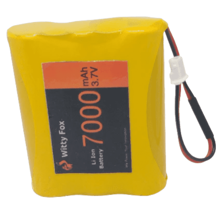 Witty Fox 3.7V 7000mAh Li-ion Battery – Reliable battery for robotics. -Lithium Battery -Robocraze