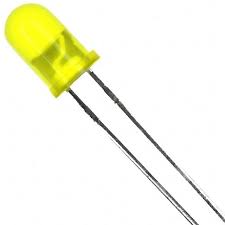 5mm Yellow LED (Pack of 10) – Durable & bright LED for electronic applications - Electronic Components - Robocraze